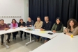 Santi Valls i Arés Tubau, dimarts passat, a la Sala Lluís Valls Areny, amb l'executiva d'ERC Castellar i membres de la militància || R.G.