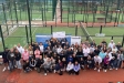 Foto de família dels participants al torneig HiIPOFAM de la Penya Arlequinada de Can Font i Ca n'Avellaneda