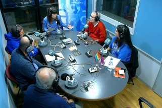 Un dels moments del pòdcast Ràdio Club Social de Suport Castellar i Ràdio Castellar - L'ACTUAL