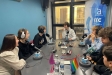 Alumnes de 3r d’ESO del Sant Esteve a l’estudi de Ràdio Castellar. || Cedida